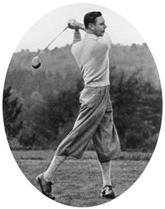 The Duke of York playing golf in 1934