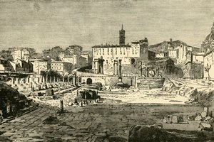 The Forum at Rome by Unbekannt