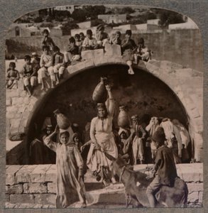 The Fountain of the Virgin, Nazareth, c1900