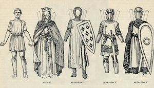 The Gallery of British Costume: Types of Dress in Early Plantagenet Times by Unbekannt
