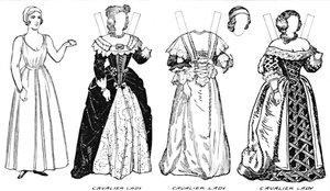 The Gallery of Historic Costume: Some Dresses of Cavaliers and Roundheads, c1934