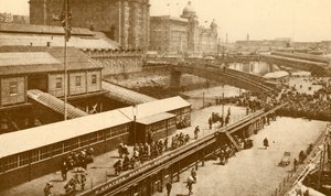 The Great Floating Landing-Stage at Liverpool by Unbekannt