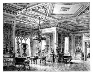 The Green Drawing Room, Windsor Castle, c1888