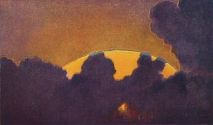 The Green Flash at Sunset, Rarest Prismatic Colour Refracted by the Atmosphere, c1935 by Unbekannt