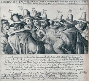 The Gunpowder Plot Conspirators and Their Servant Bates, 1605, 1901 by Unbekannt