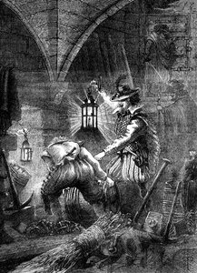 The Gunpowder Plot conspirators at work by Unbekannt