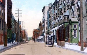 The Halifax and Queens Hotels, Hollis Street, Halifax, Nova Scotia, Canada
