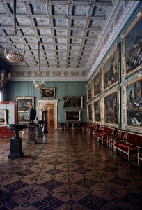 The Hall of Flemish Paintings in the Hermitage by Unbekannt