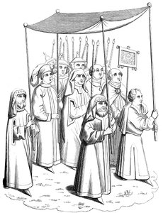 The Jewish Procession Going to Meet the Pope at the Council of Constance, 1849