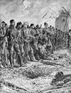The London Scottish Territorial Regiment Reforming Their Line Under Fire, 31 October 1914