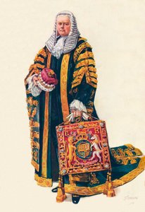 The Lord Chancellor In His Coronation Robes, 1937