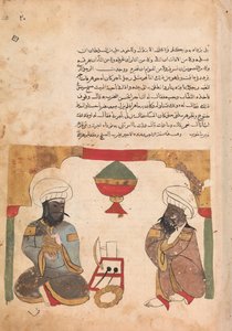 The Merchant Listens to the Workman Playing Cymbals, Folio from a Kalila wa Dimna, 18th century