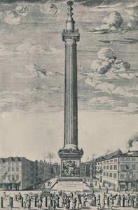 The Monument of London, c1685, 1920