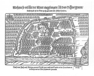 The Moscow Map From Moscouiter wunderbare Historien by Sigmund von Herberstein, 1567 by Unbekannt