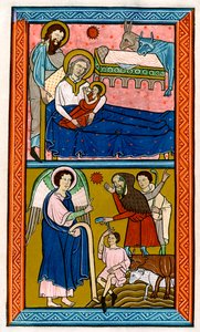 The Nativity and the Annunciation to the Shepherds by Unbekannt