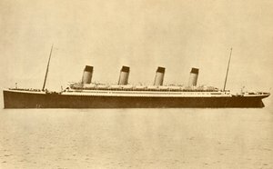 The Olympic White Star Line At Sea