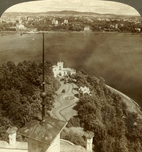 The Oscarshal Royal Gardens and Christiania, from the Chateau, Norway by Unbekannt