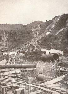 The Pipes at Ribeirão das Lages: Rio Light and Power Works, 1914 by Unbekannt