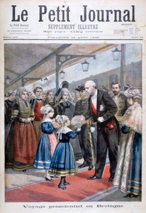 The President of the French Republic visiting Brittany by Unbekannt