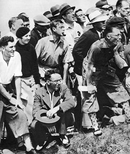 The Prince of Wales Smokes a Pipe at the Open Golf Championship, St Andrews