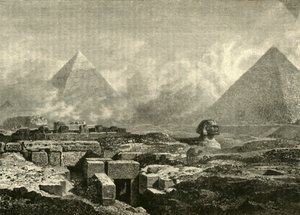 The Pyramids and Sphinx, 1890 by Unbekannt