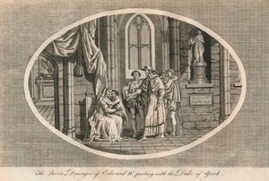 The Queen Dowager of Edward IV parting with her son, the Duke of York by Unbekannt