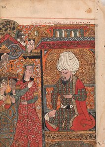 The Queen Ilar Irakht Before the King Warning him About the Brahmins, Folio