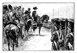 The Queen at the Camp at Chobham, Surrey