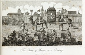 The Queen of Persia carried by camels, c.1810-1829 by Unbekannt