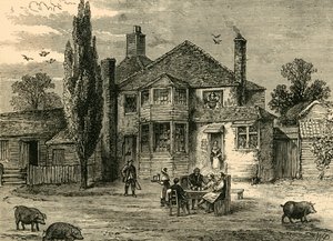 The Queens Head and Artichoke, c1876