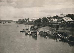 The River Bank and Strand Road, Moulmein, 1900