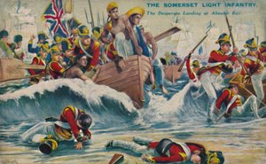The Somerset Light Infantry. The Desperate Landing at Aboukir Bay, 1801, 1939 by Unbekannt