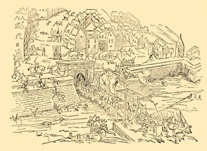 The Spaniards Capture Antwerp in Their Long Struggle with the Dutch, 1576, c1930