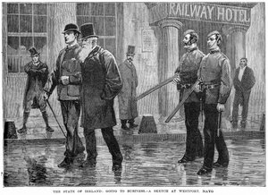 The State of Ireland: Going to Business - a Sketch at Westport, Mayo, 19th Century