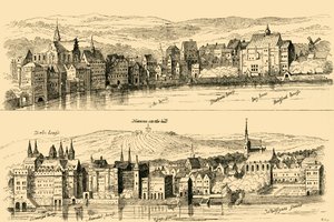 The Strand from the Thames, Sixteenth Century, 1881