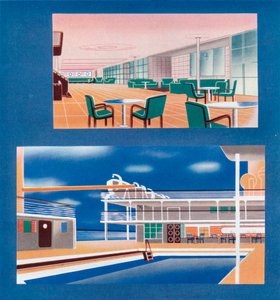 The Tourist Lounge and Swimming Bath of the RMS Orion, 1935 by Unbekannt