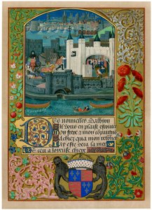 The Tower of London with London Bridge