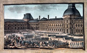 The Troop Parade during the Grand Parade, Tuileries Palace, 19th century