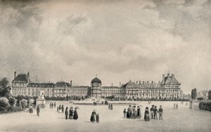 The Tuileries Palace from the Gardens by Unbekannt