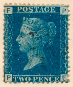 The Two Penny Blue or The Two Pence Blue Postage Stamp by Unbekannt