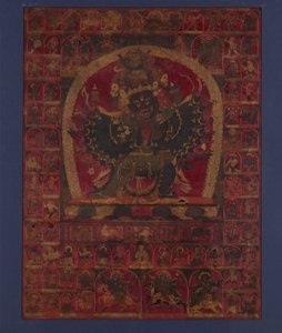 The Wrathful Bon Deity Walse Ngampa, One of the Five Fortress Meditational Deities, early 15th century
