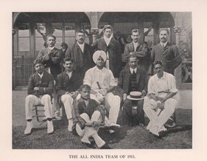 The All-India Cricket Team of 1911-1912 by Unbekannt