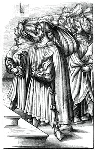The archdukes and high barons of Germany at the coronation of the Emperor Maximilian, 16th century by Unbekannt
