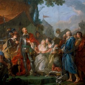 The courageous action of Eustache de Saint-Pierre at the Siege of Calais