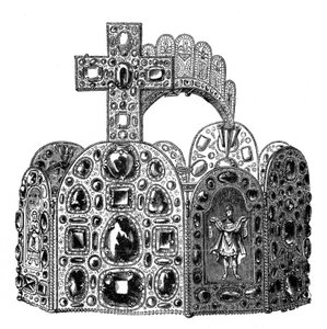 The diadem of Charlemagne, c8th century, 1870