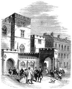 The Entrance to the Old House of Lords by Unbekannt