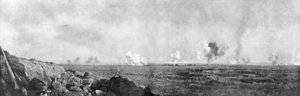The front line around the Aisne, France, World War I, 1914