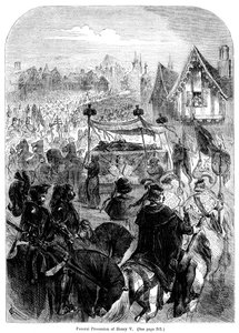 The funeral procession of King Henry V by Unbekannt