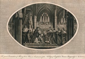 The Grand Coronation of Henry VI of England in Paris by Unbekannt