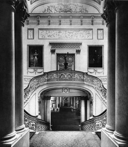 The Grand Staircase in Buckingham Palace, London